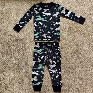 Hanna Andersson Star Wars Ships Long John Pajamas